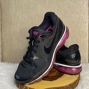 Nike Air Max 2010 Flywire Wineberry Black Running Shoes 386374-007
